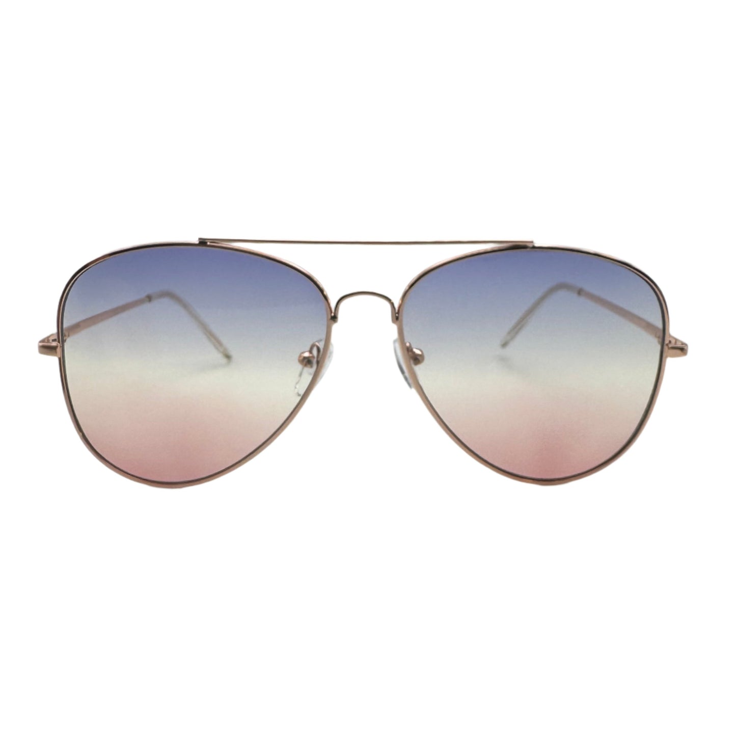 6001 | Two Tone Unisex Aviator Sunglasses