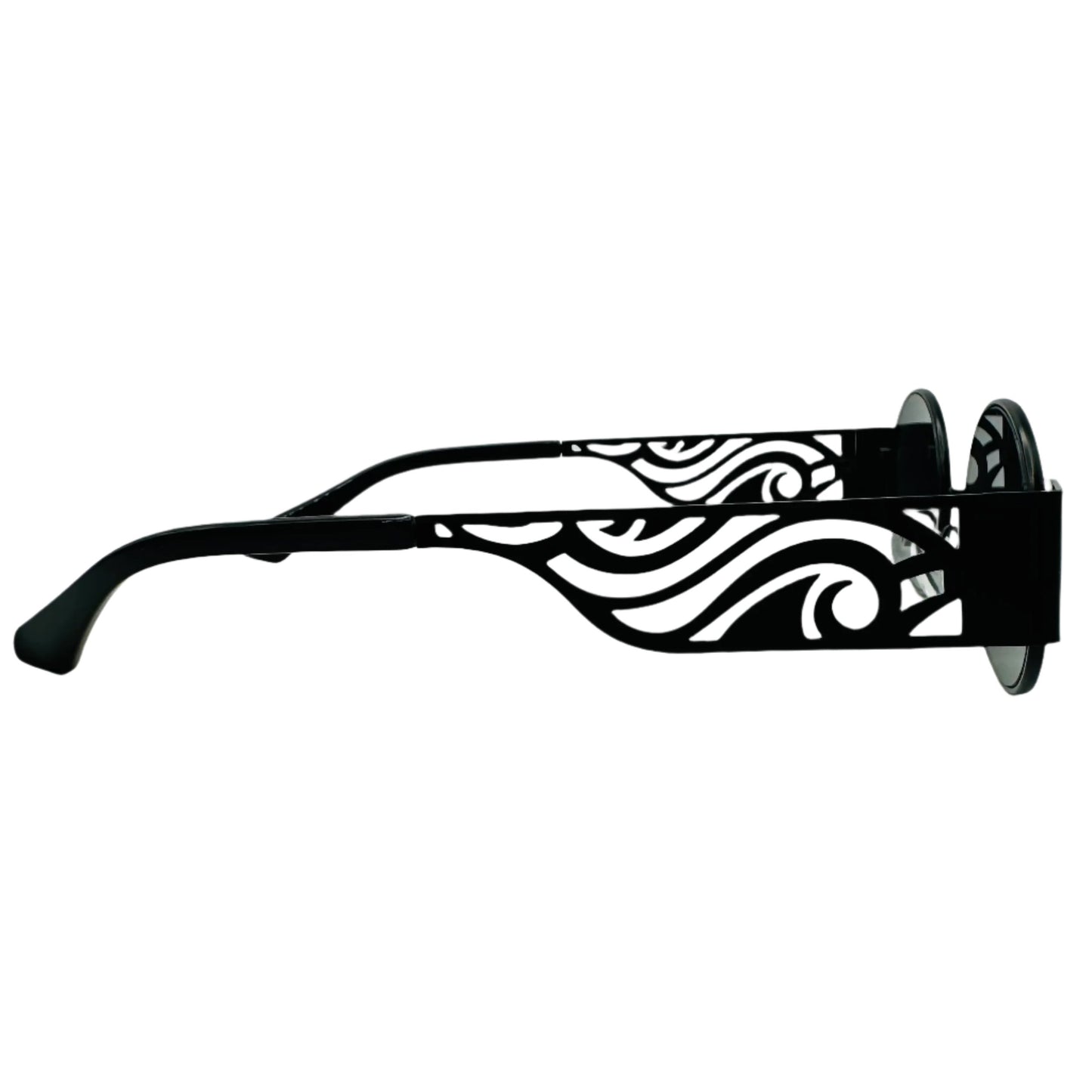 6046 (C) | Oval Lens Sunglasses with unique arm design