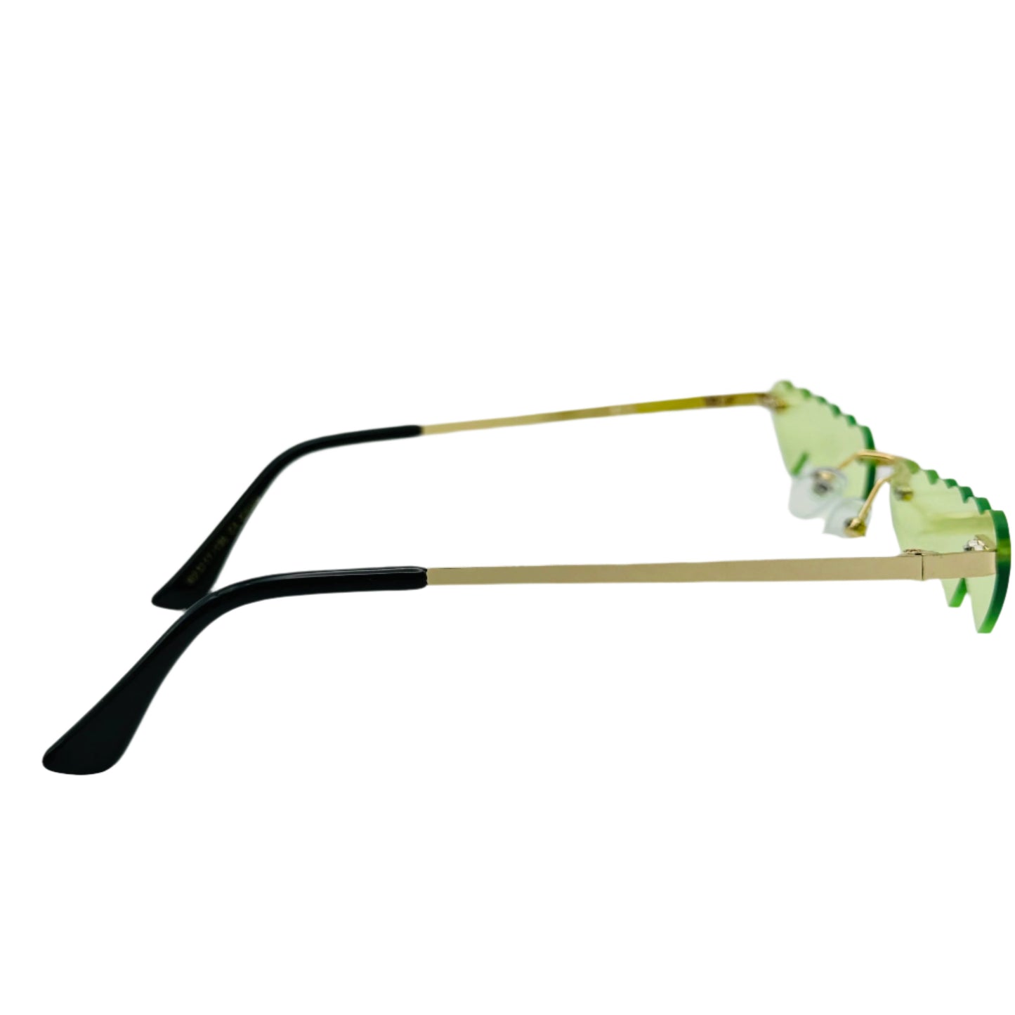 6080 (C) | Triple Heart Rimless Novelty Sunglasses