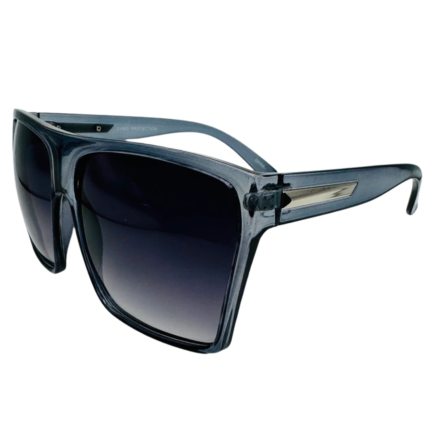 Grey Large Square Sunglasses