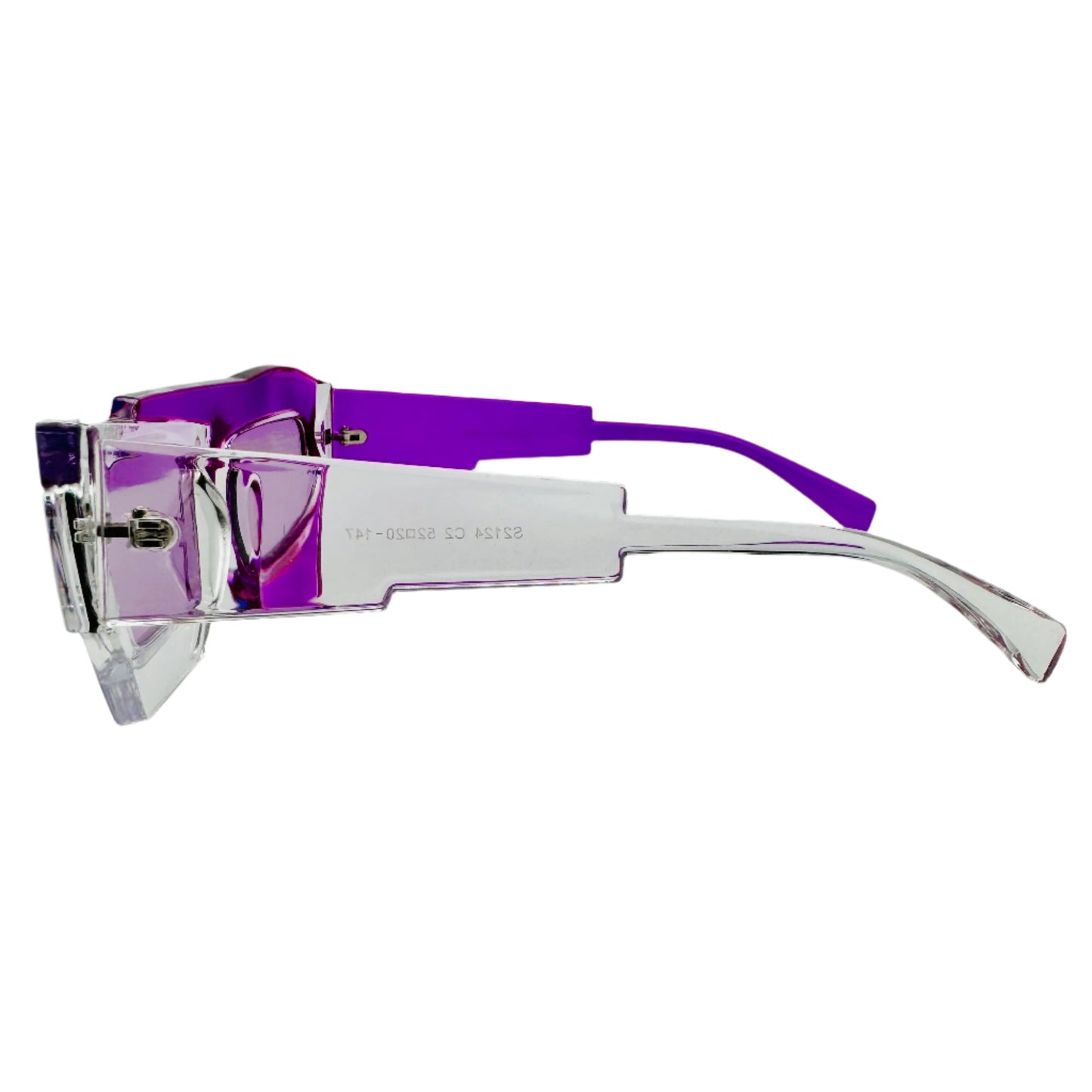 Purple/Clear Two Tone Sunglasses