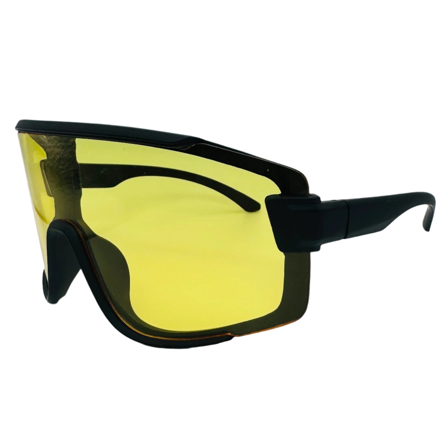 Yellow Lens Sport Wrap Sunglasses