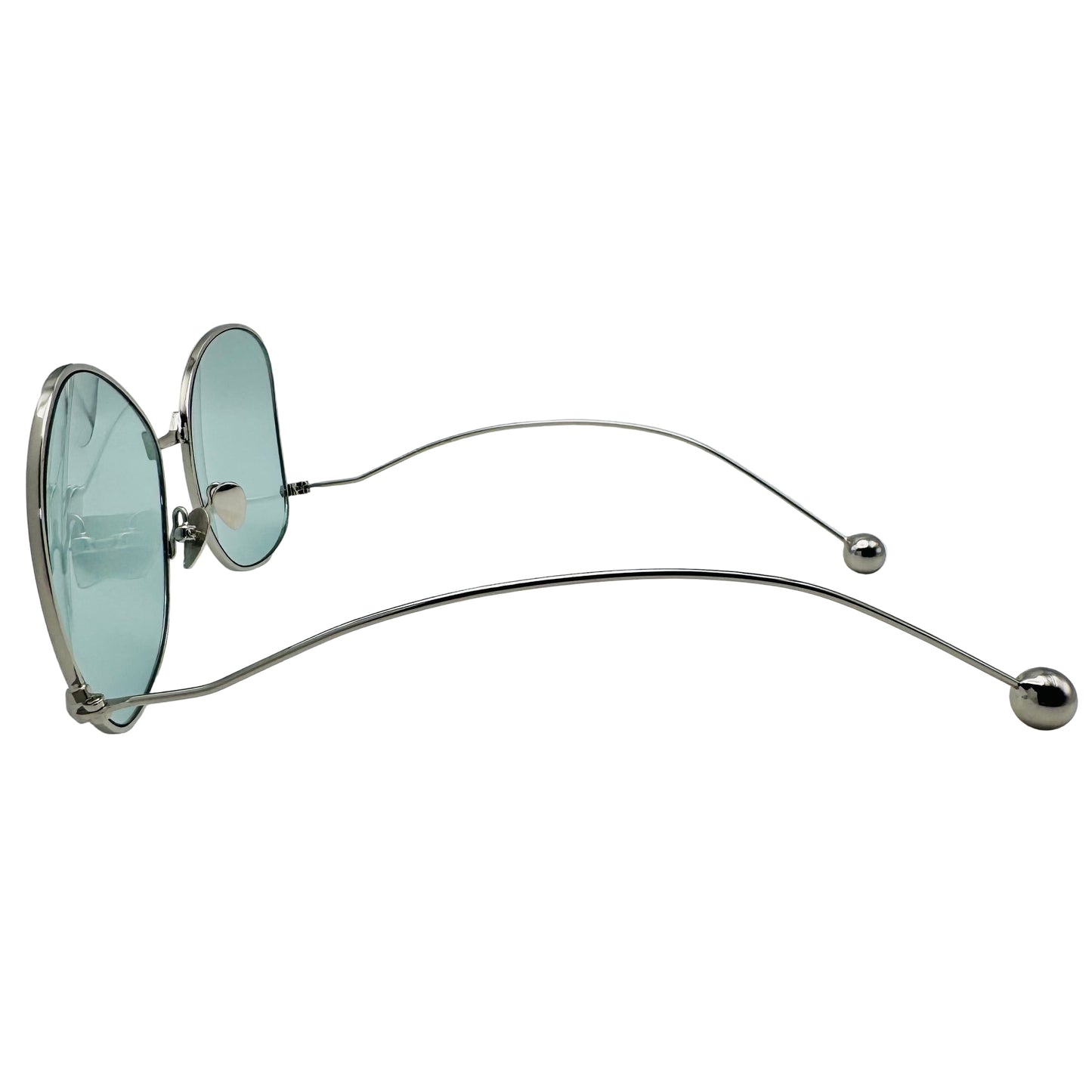 Sunglasses with a unique design on a white background