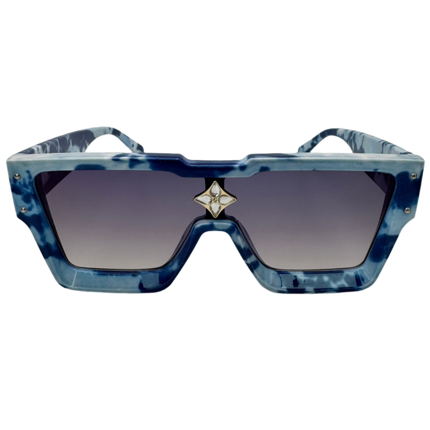 Blue Marble Single Piece Lens Sunglasses
