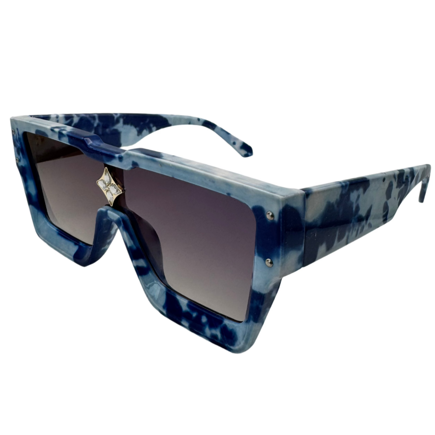 Blue Marble Single Piece Lens Sunglasses