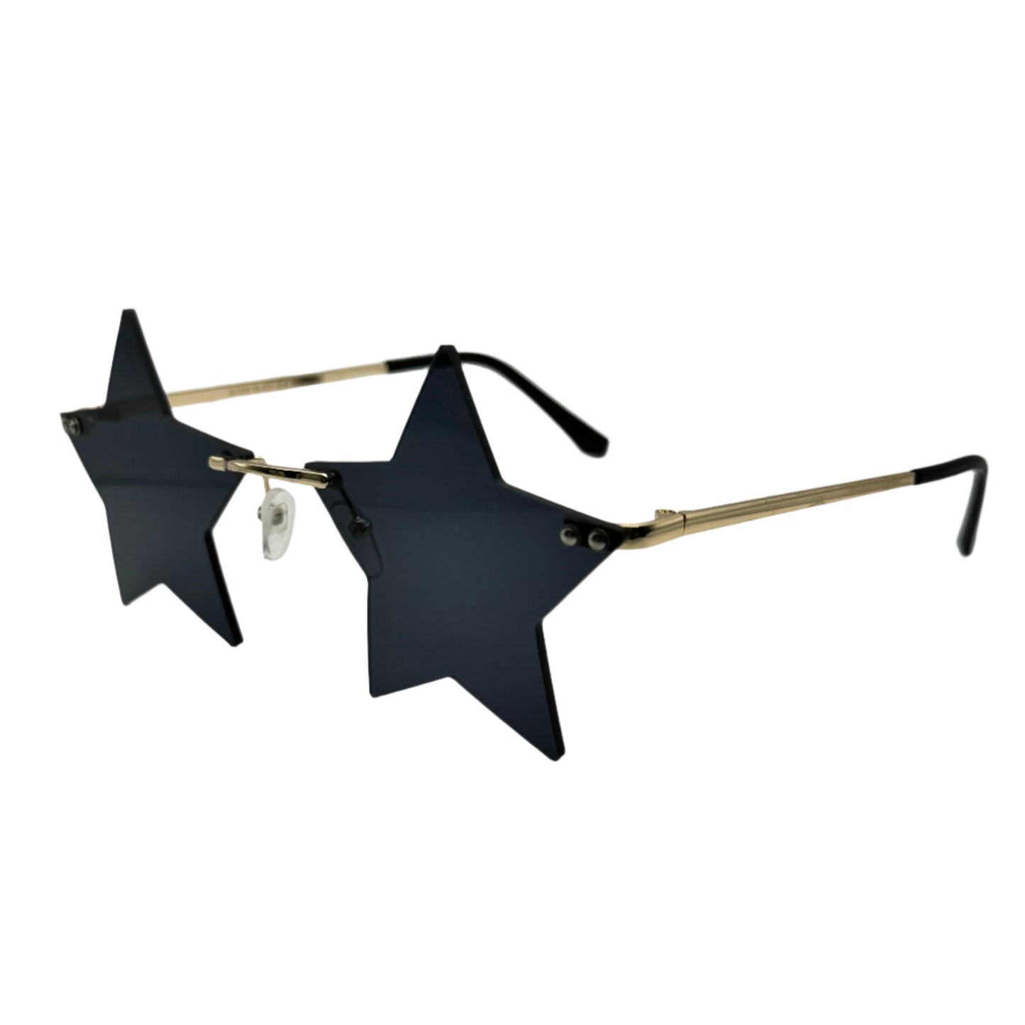 Black Rimless Star Sunglasses
