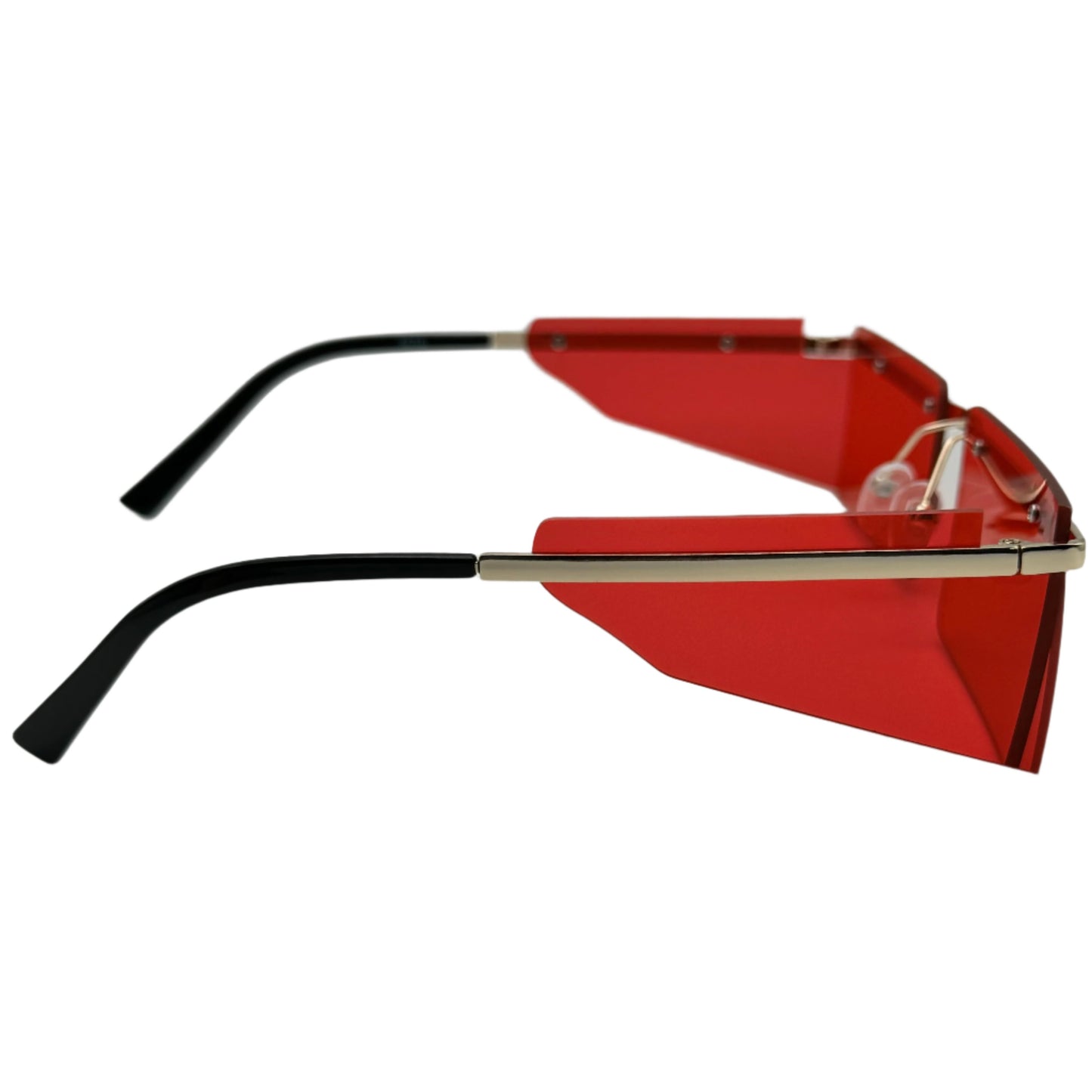 6113 | Rimless Rectangle Sunglasses with Side Blinders (CLEARANCE)