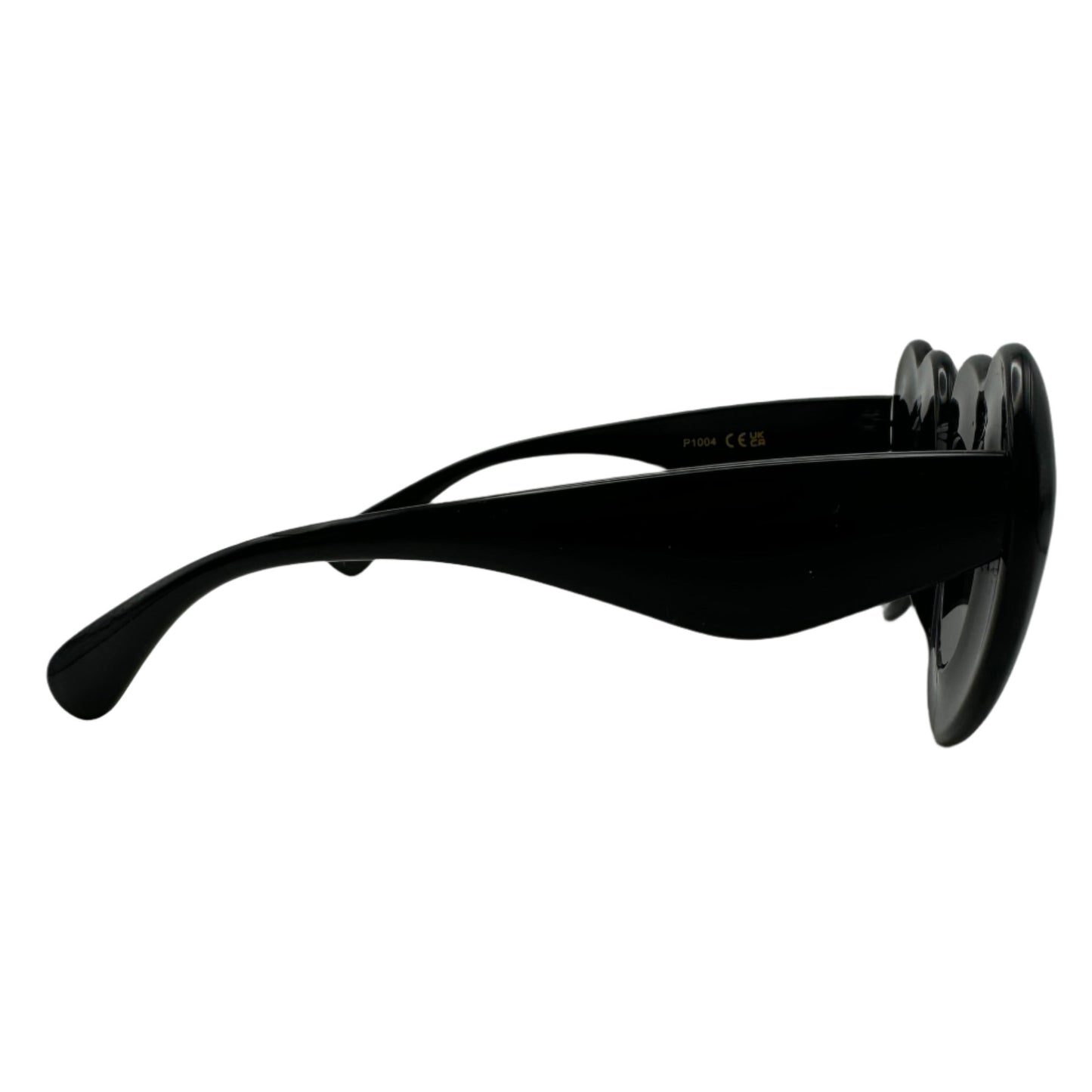 Black Novelty Heart Sunglasses