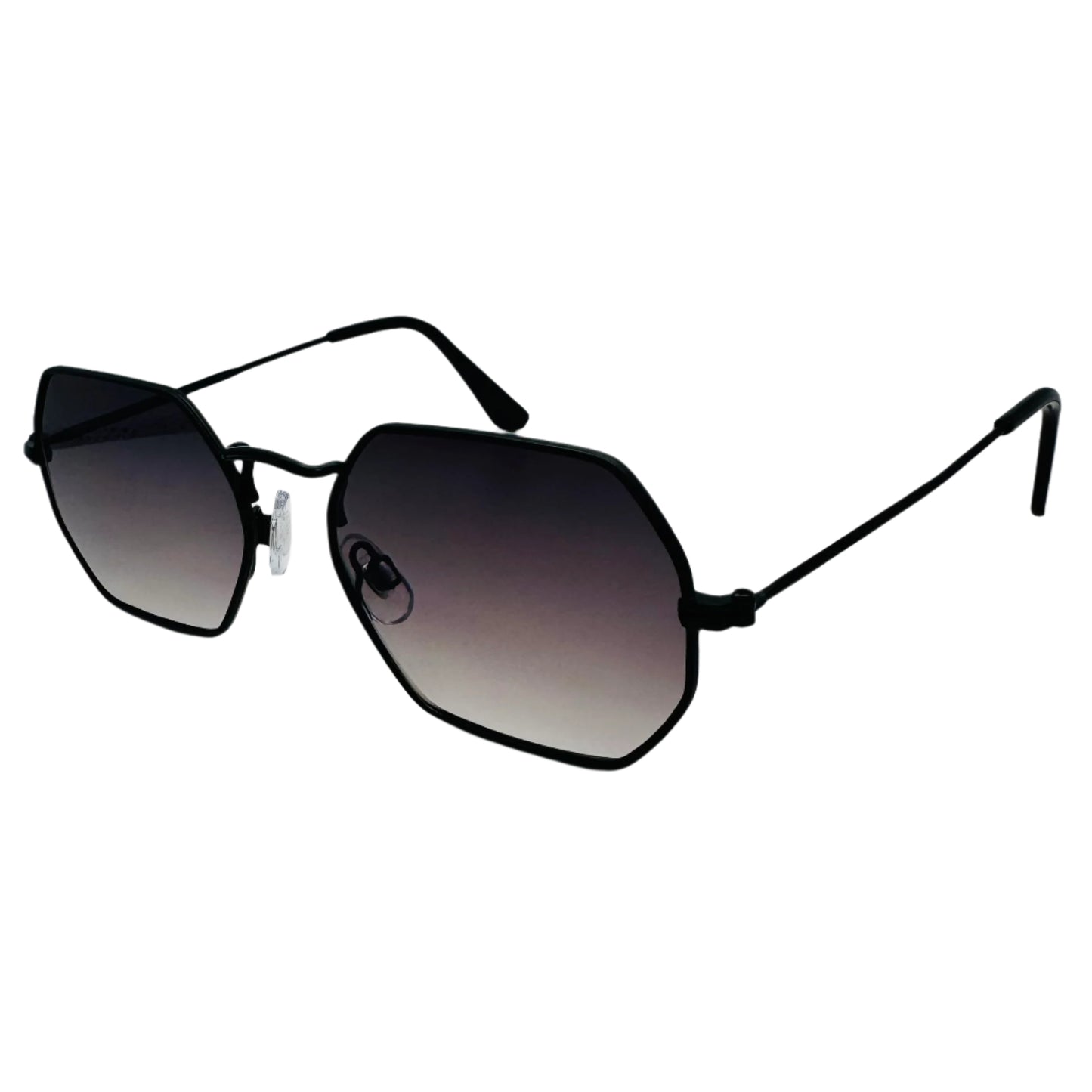 Black Hexagon Lens Sunglasses