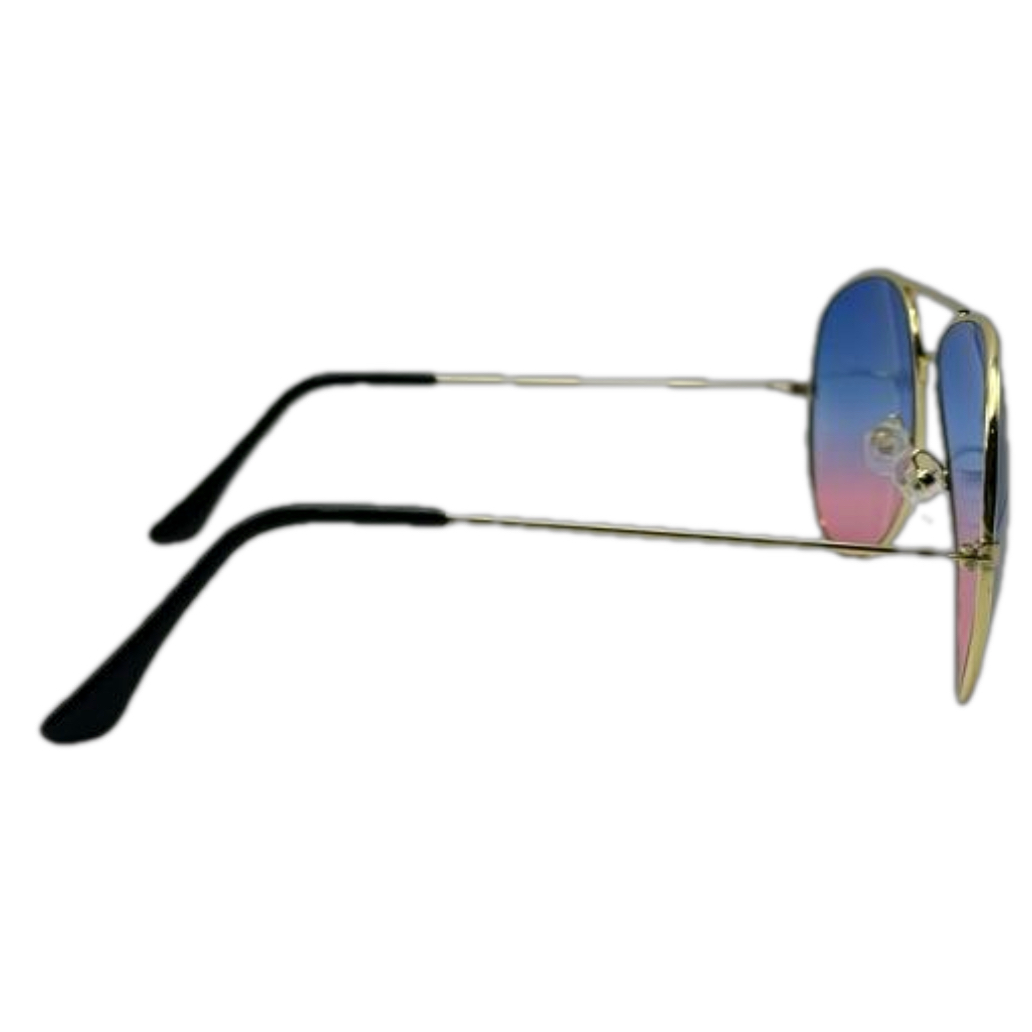 6001 | Two Tone Unisex Aviator Sunglasses