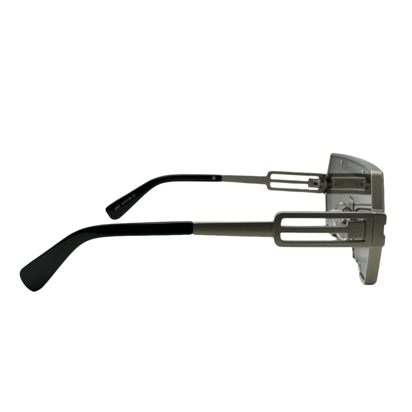 Silver Mirror Lens Flat Top Sunglasses