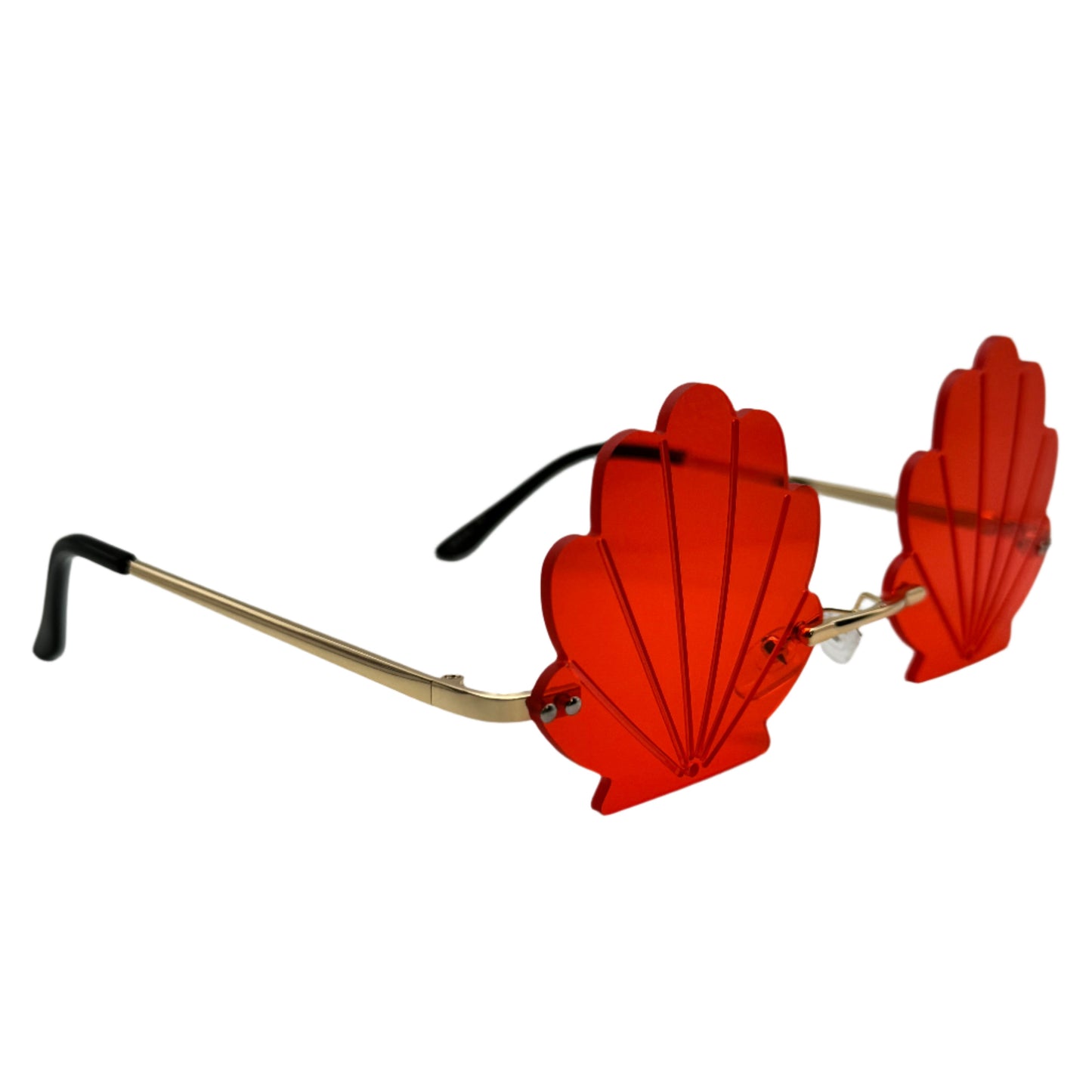 Red Seashell Novelty Sunglasses
