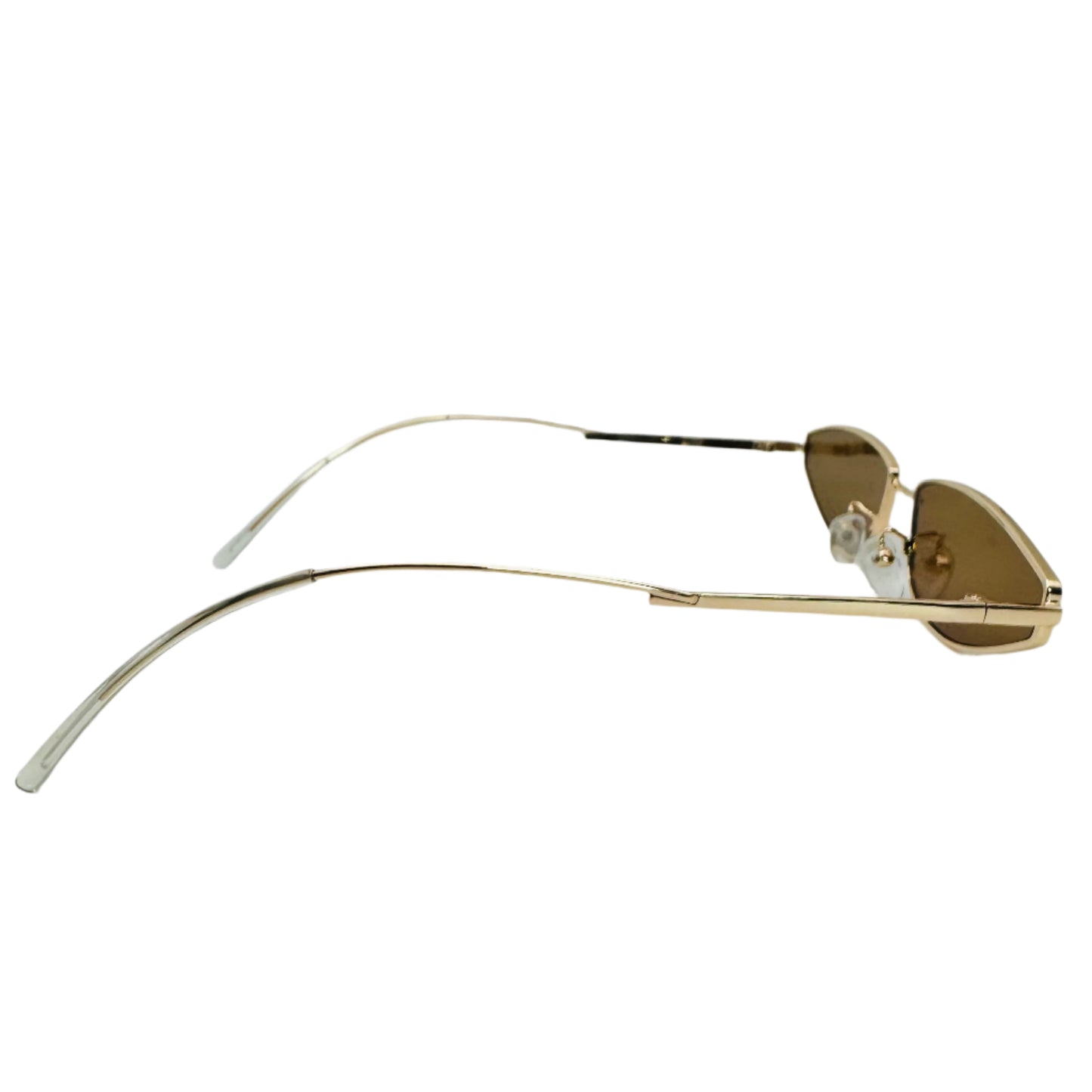 Brown Teardrop Retro Sunglasses