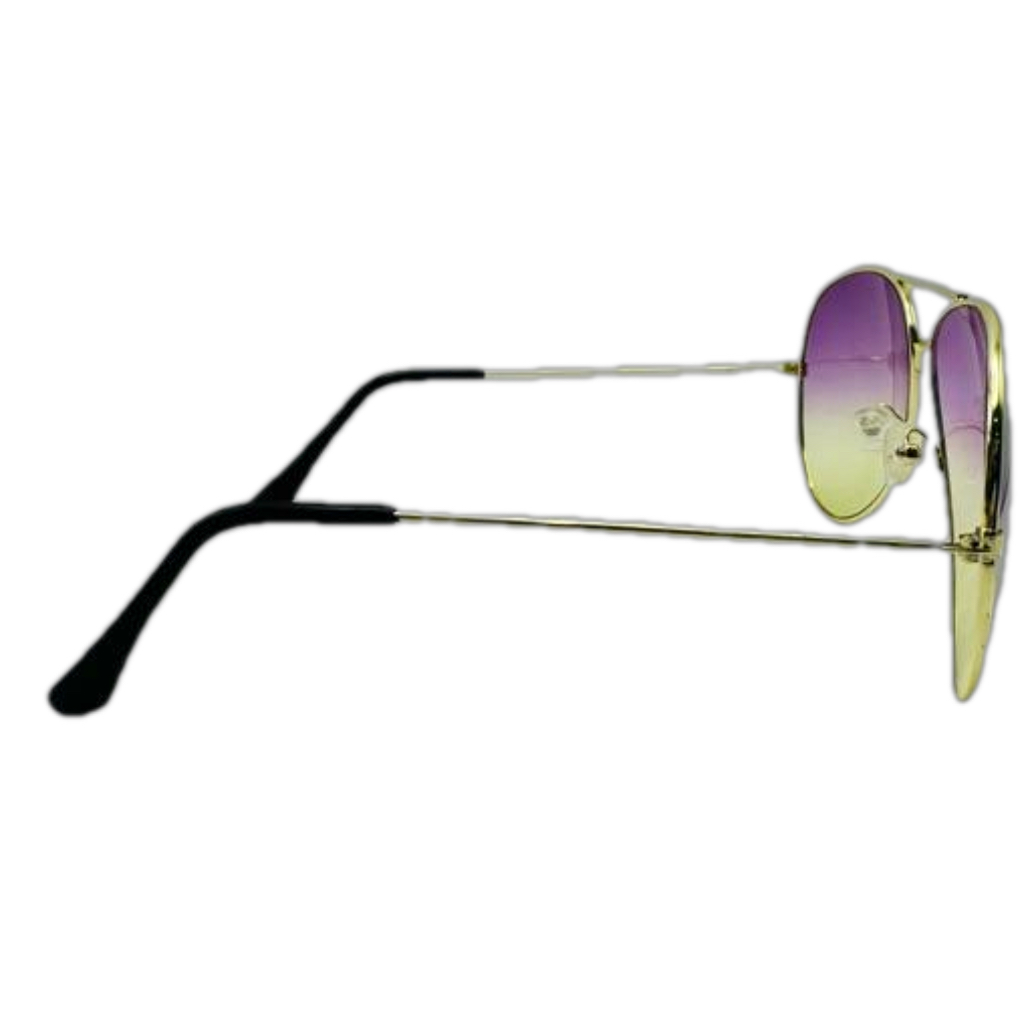 6001 | Two Tone Unisex Aviator Sunglasses