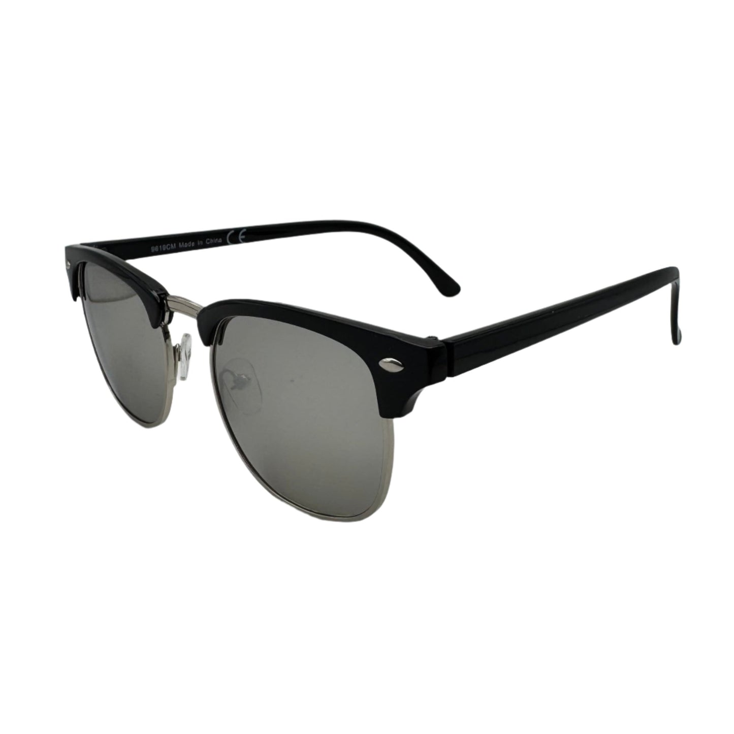 9027 (C) | Browline Sunglasses with Mirrored Lenses