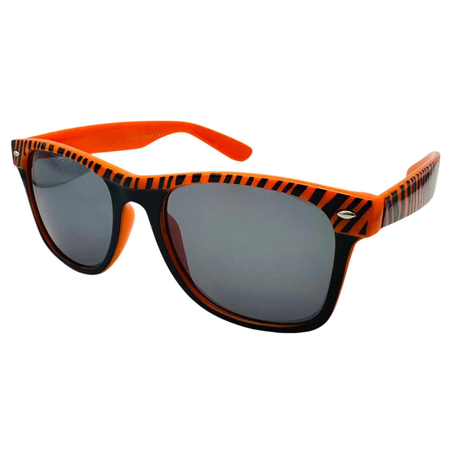 Orange Zebra Stripe California Classic Sunglasses