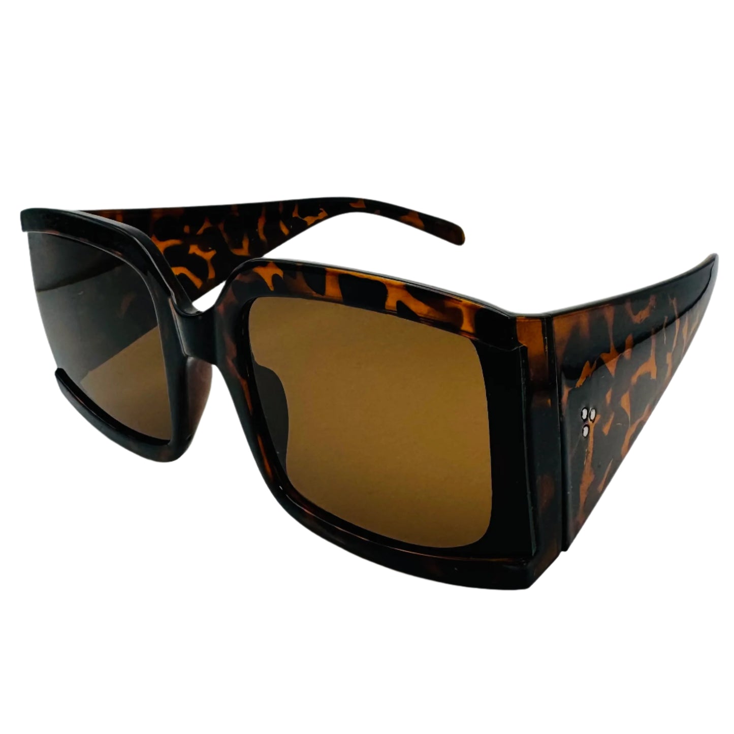 Tortoise Rimless Side Ladies Sunglasses