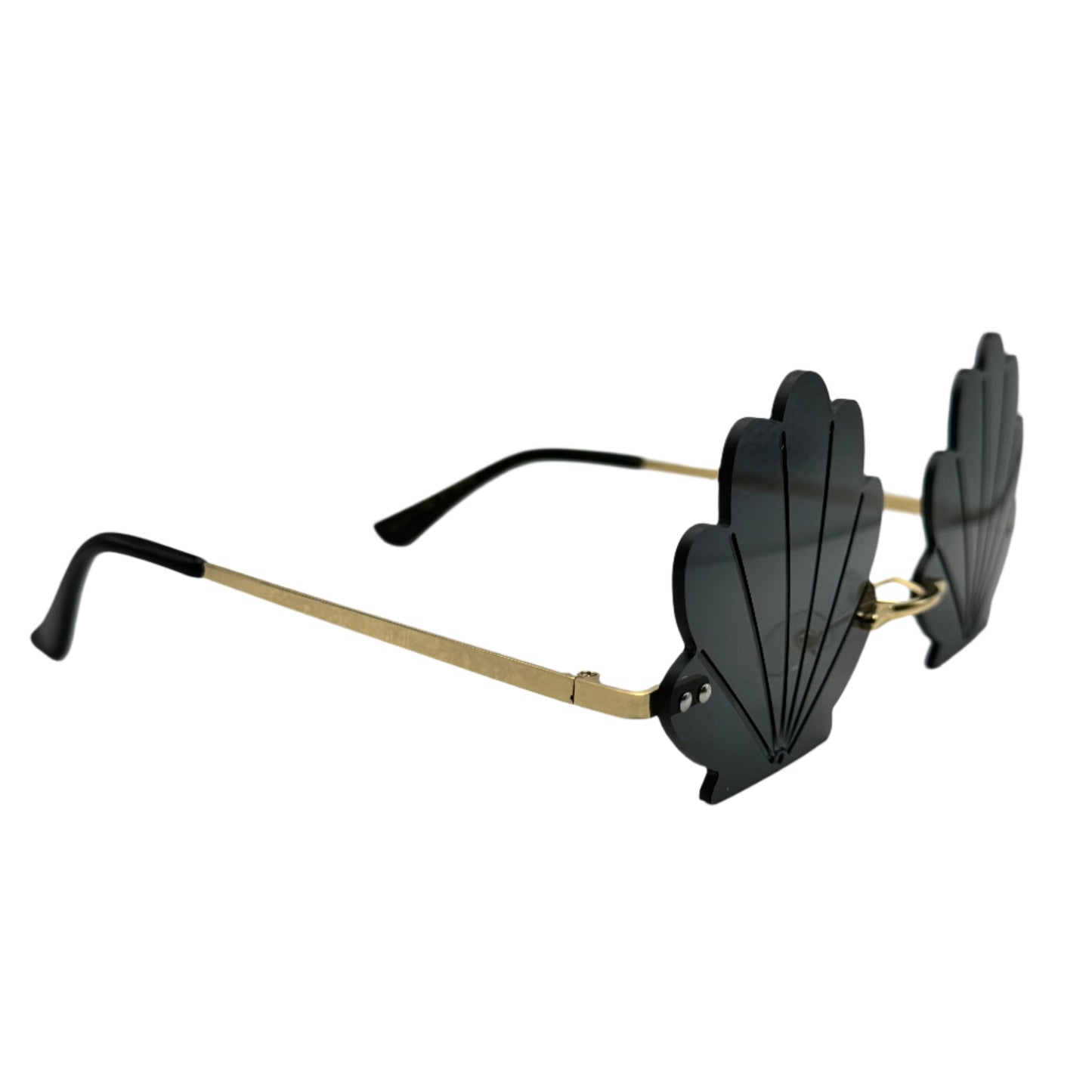 Black Seashell Novelty Sunglasses