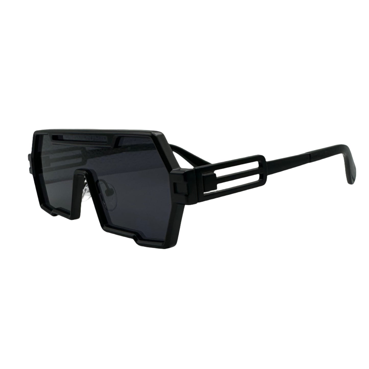 Black Lens Flat Top Sunglasses