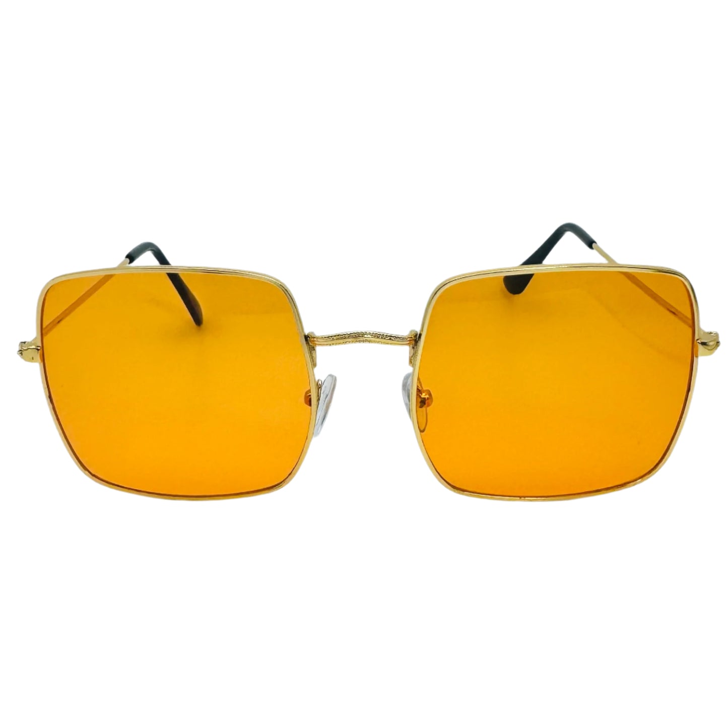 Orange Square Retro Sunglasses
