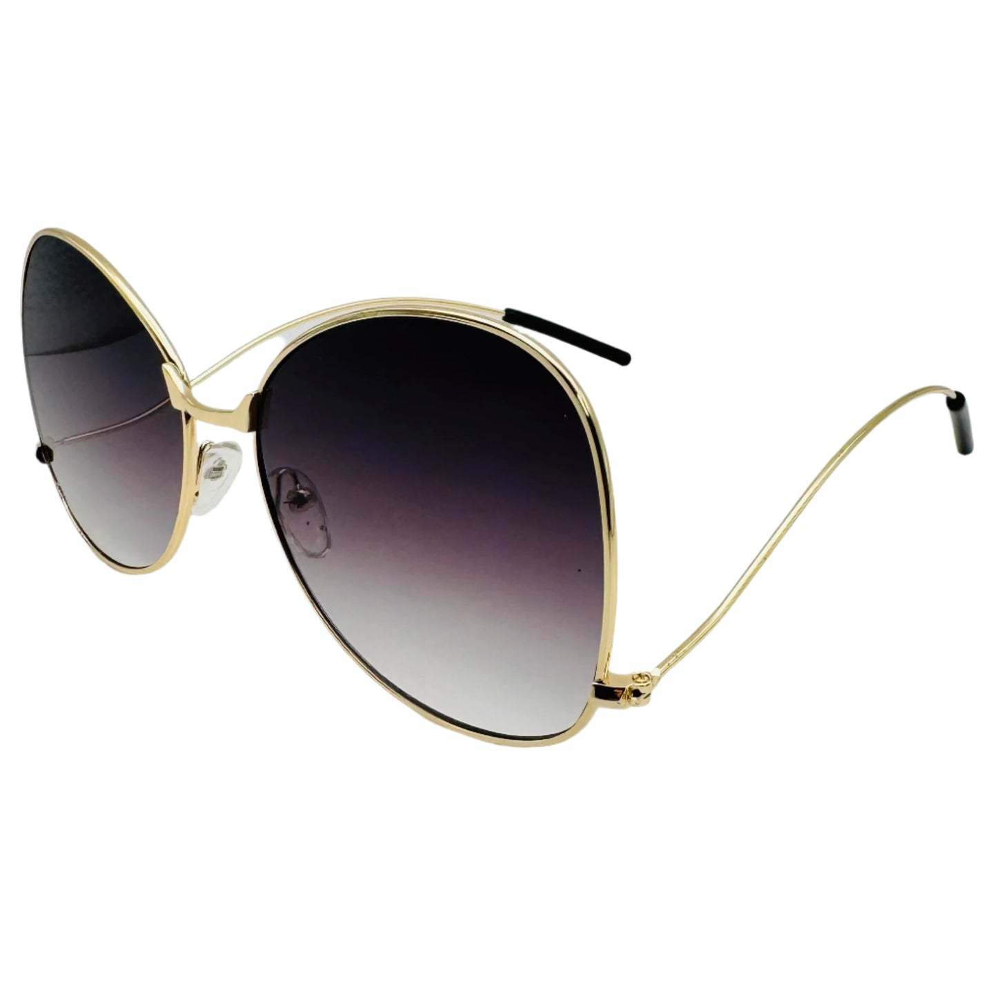 Gold/Black Butterfly Lens Sunglasses