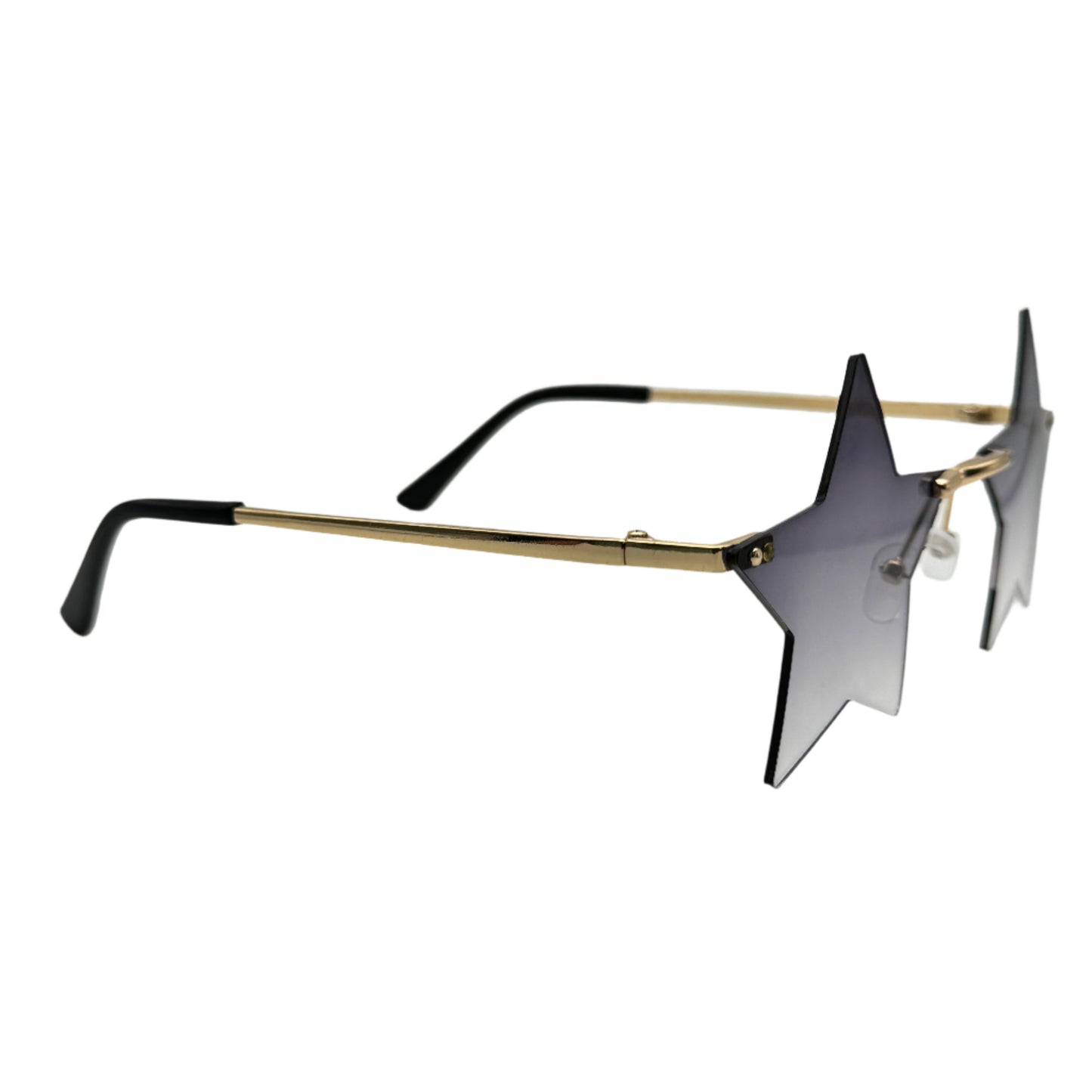 Black Rimless Star Sunglasses