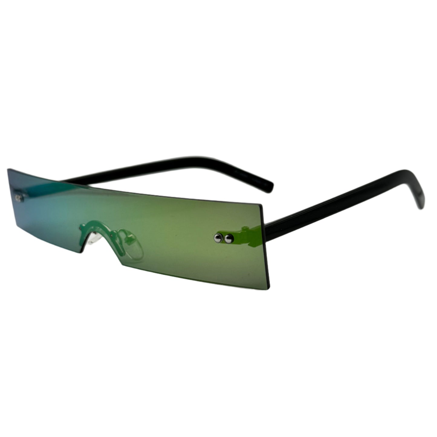 6103 (C) | Slim Rimless Mirrored Sunglasses