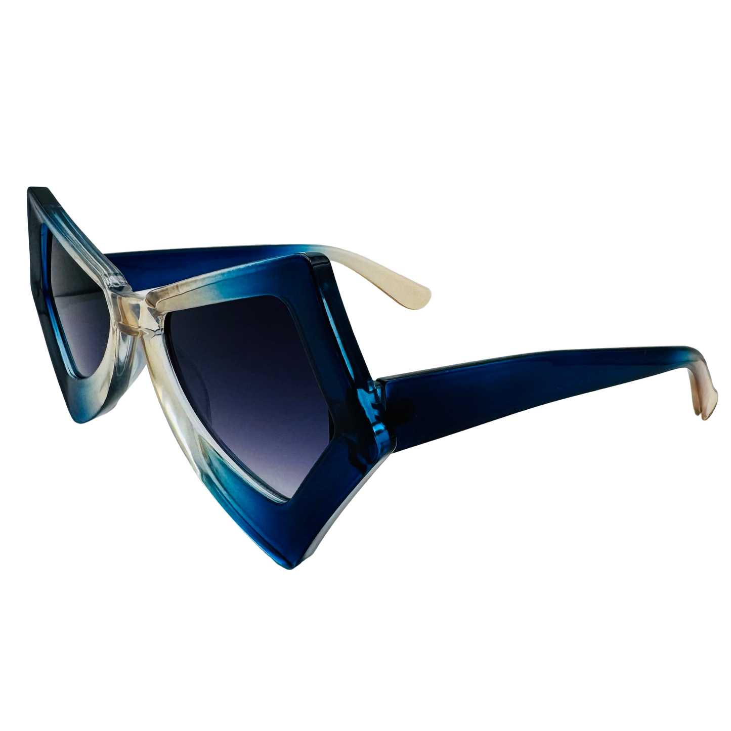 7029 | Fun Thick Frame Geometric Sunglasses