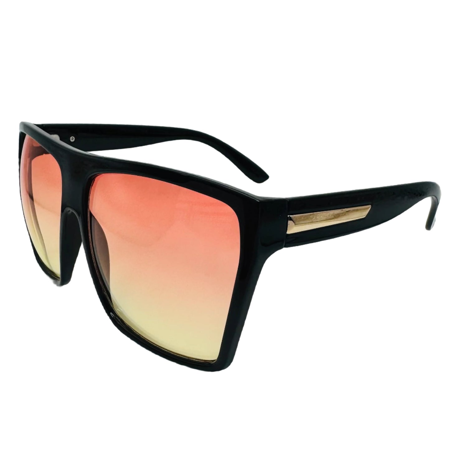 Sunset Two Tone Large Square Sunglasses