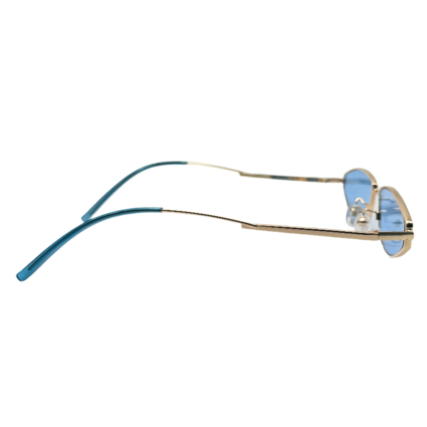 Slim Blue Cateye Sunglasses