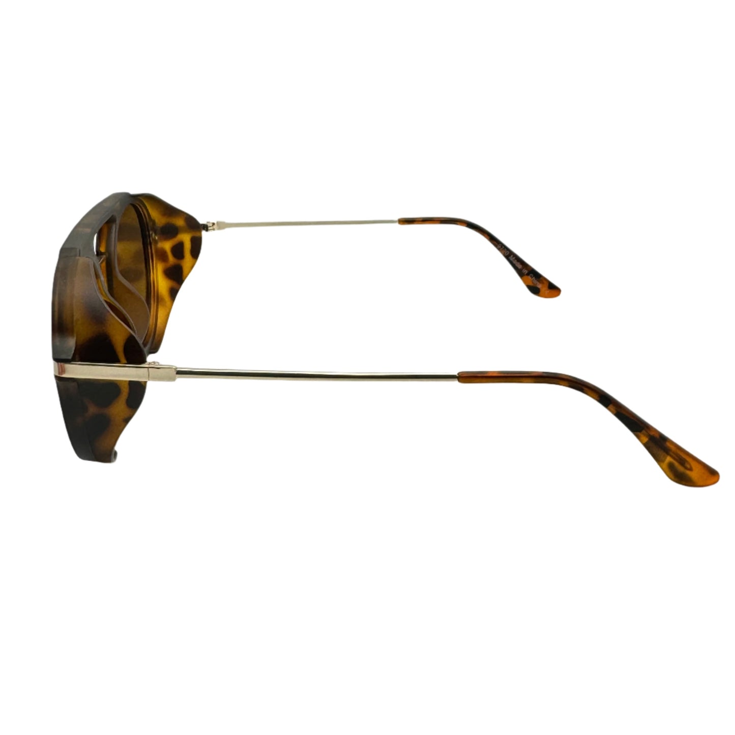 Tortoise Round Aviator Sunglasses