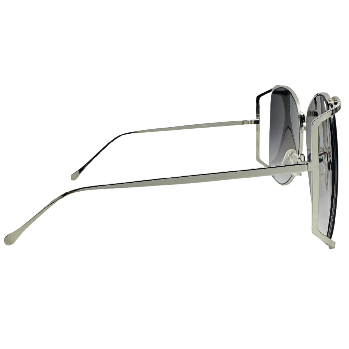 Silver/Black Butterfly Lens Sunglasses