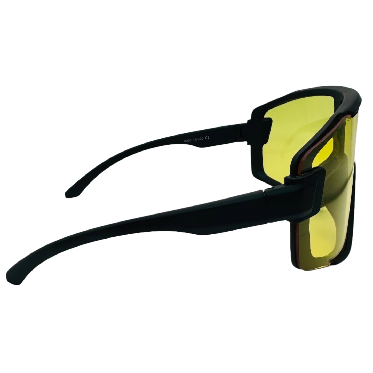 Yellow Lens Sport Wrap Sunglasses