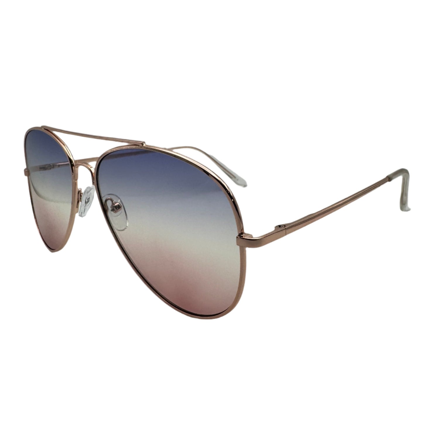 6001 | Two Tone Unisex Aviator Sunglasses