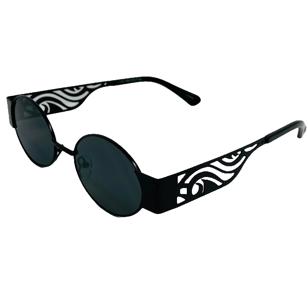 6046 (C) | Oval Lens Sunglasses with unique arm design