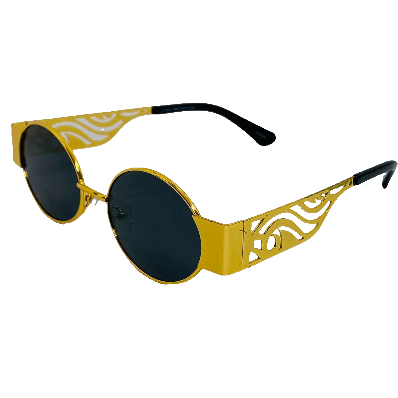 6046 (C) | Oval Lens Sunglasses with unique arm design