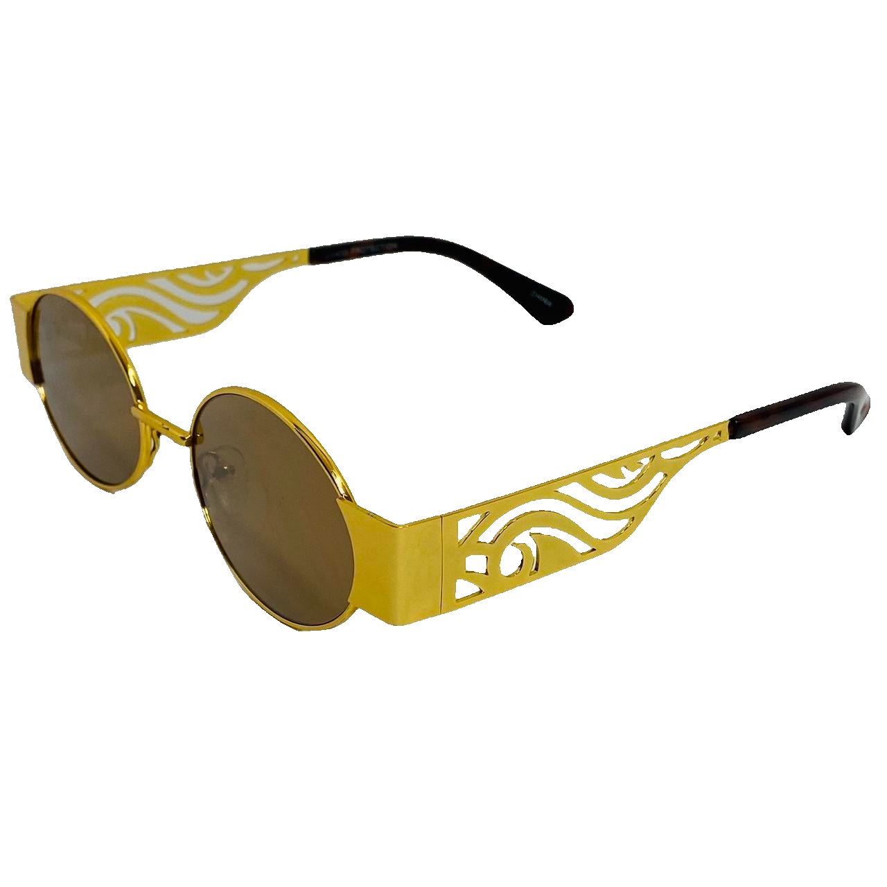 6046 (C) | Oval Lens Sunglasses with unique arm design