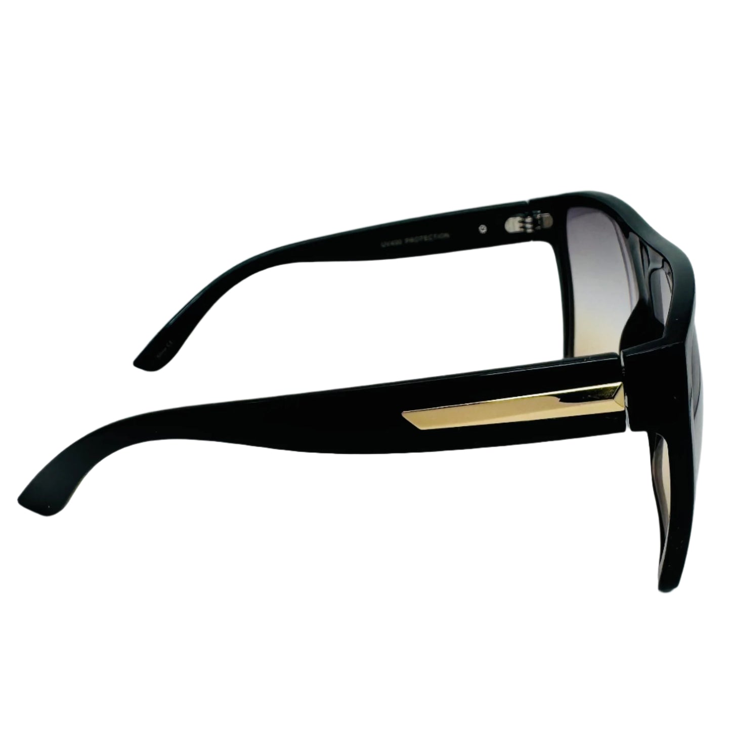 Tan Two Tone Large Square Sunglasses