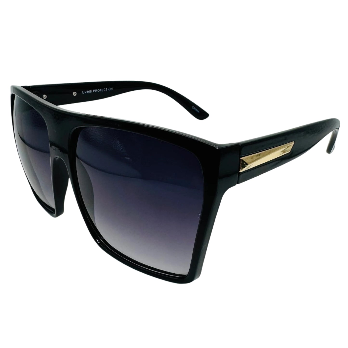 Black Large Square Sunglasses