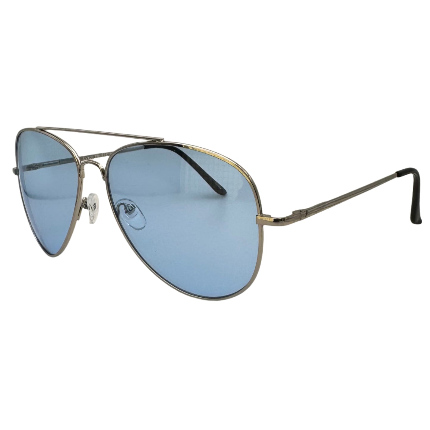 Blue Lens Aviator Sunglasses