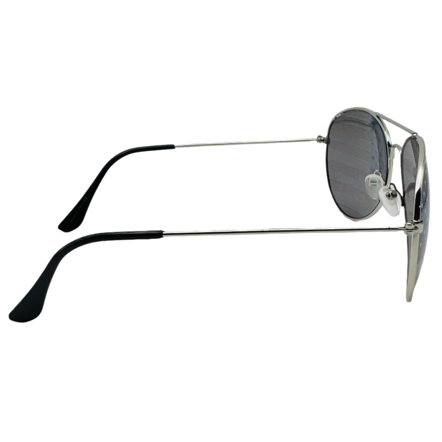 Silver USA Flag Aviator Sunglasses