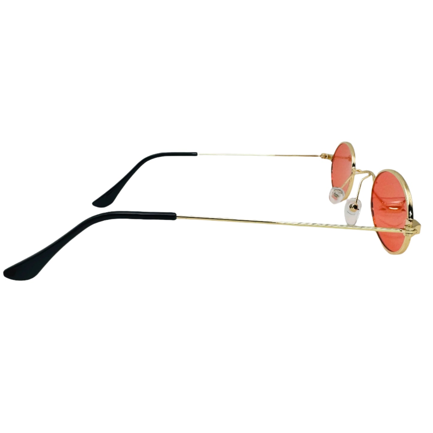 Red Lens Small Circle Sunglasses
