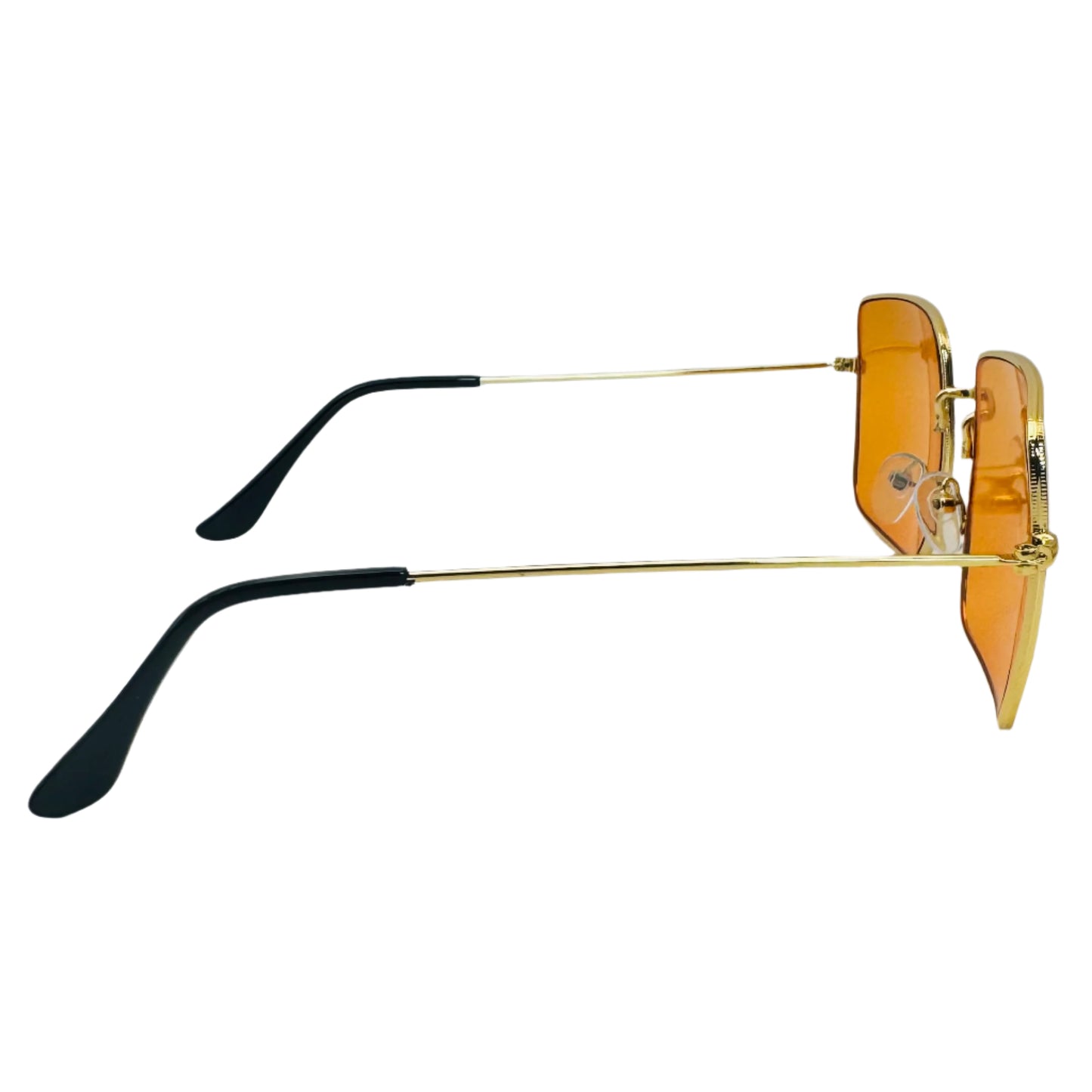 Orange Square Retro Sunglasses