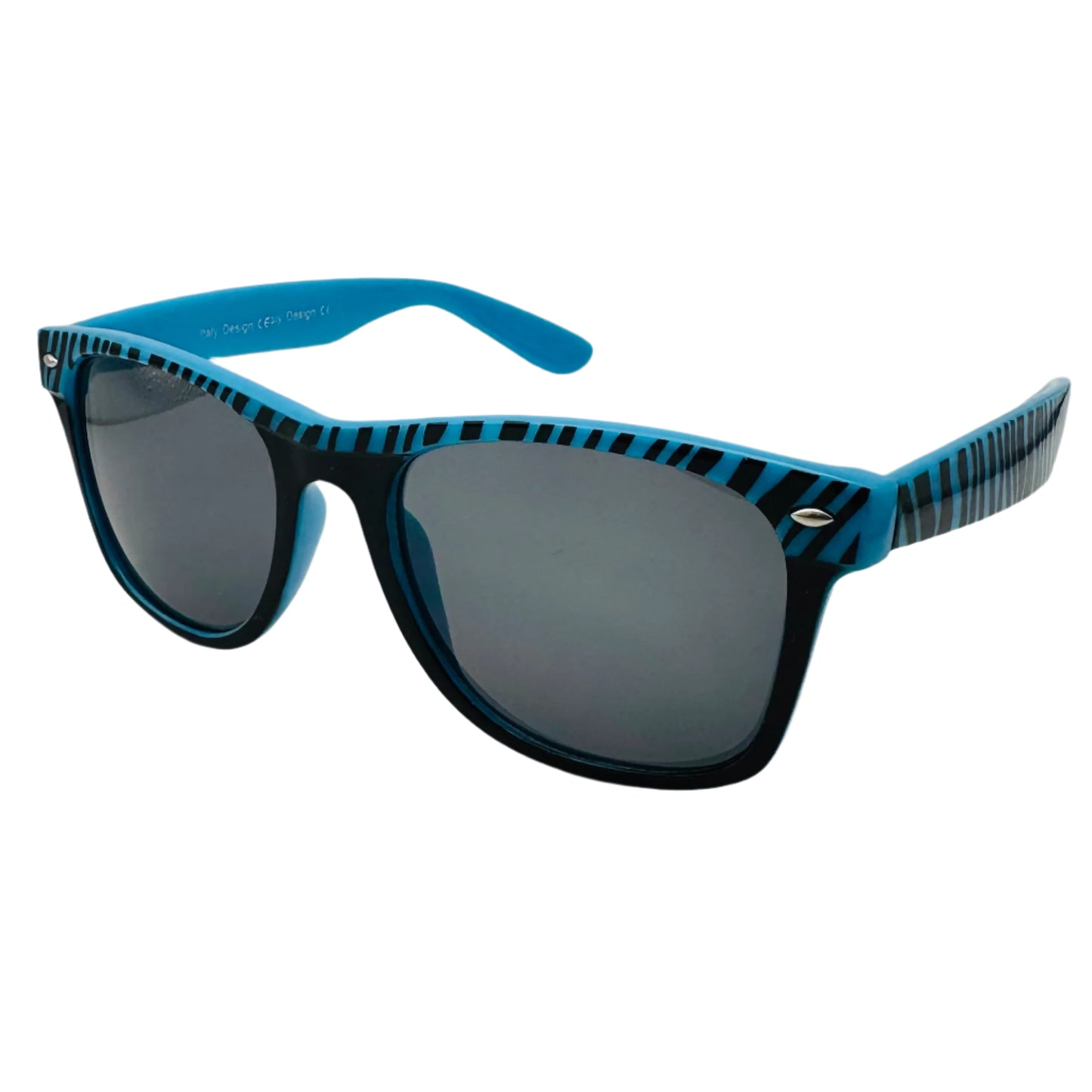 Blue Zebra Stripe California Classic Sunglasses