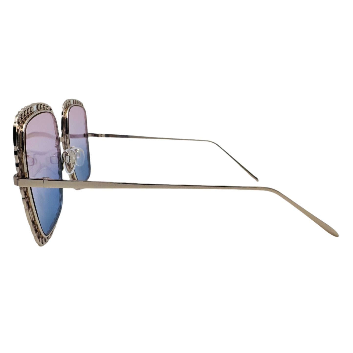 Pink/Purple Chain Accented Ladies Sunglasses