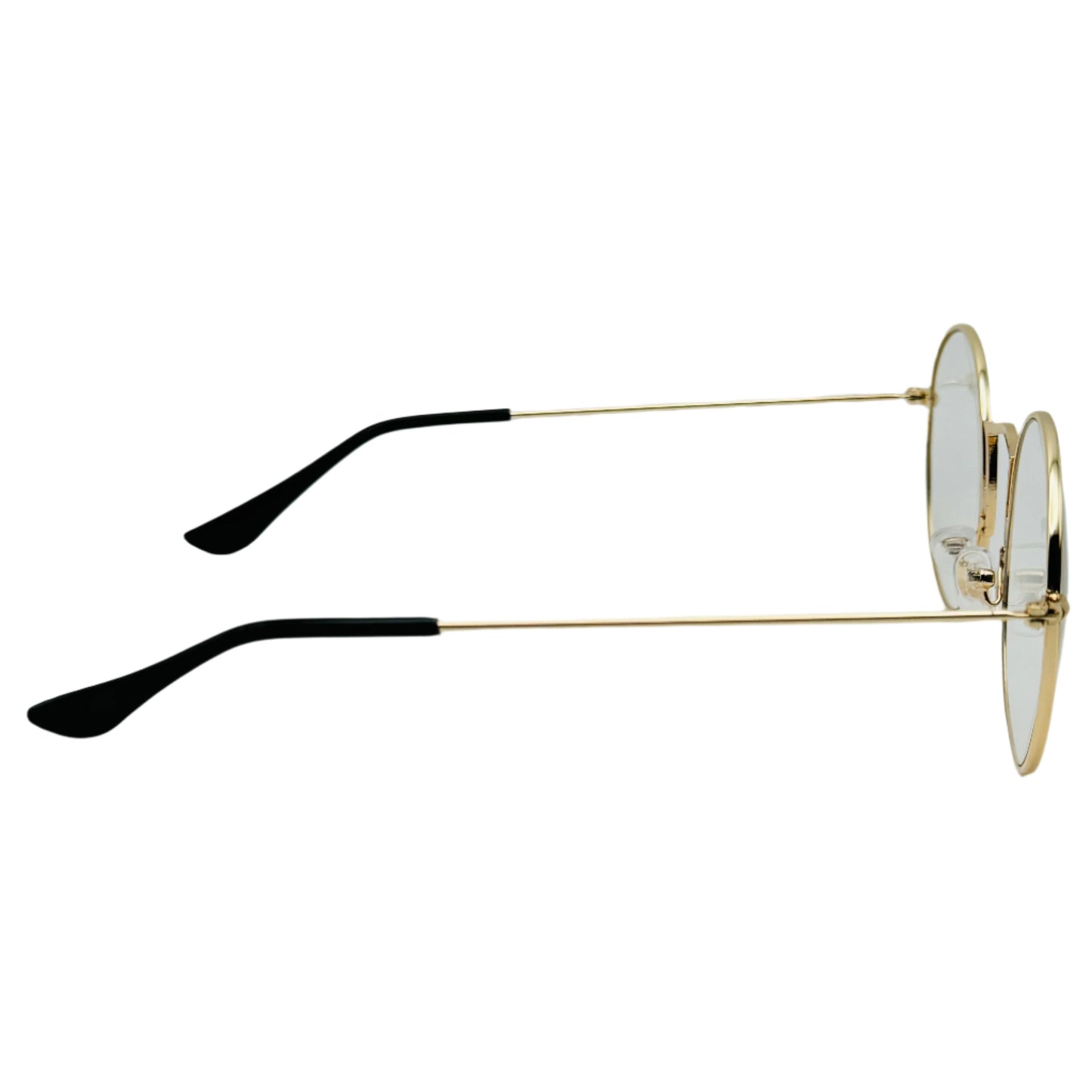 9132 (C) | Unique Bridge Clear Lens Circle Glasses Non-Prescription