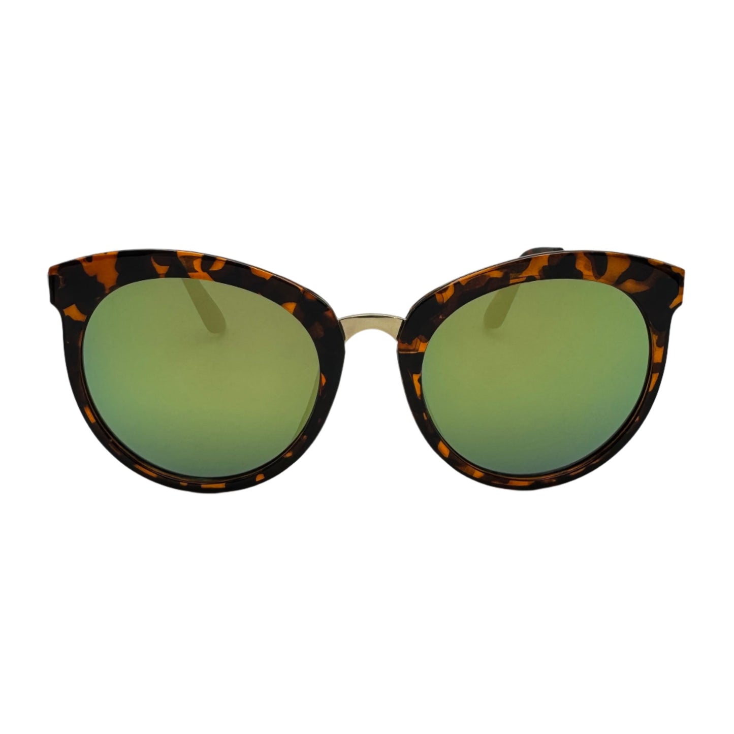 Green Mirror Cateye Sunglasses