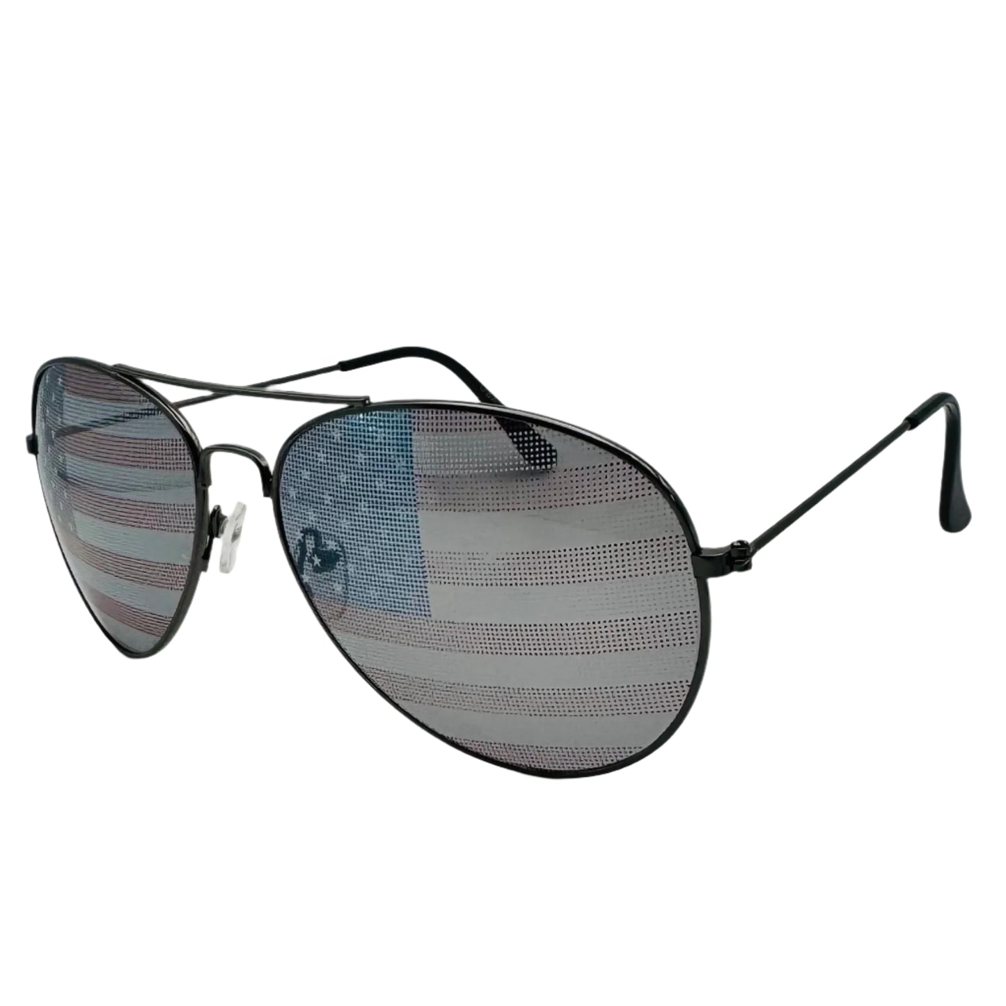 Black USA Flag Aviator Sunglasses