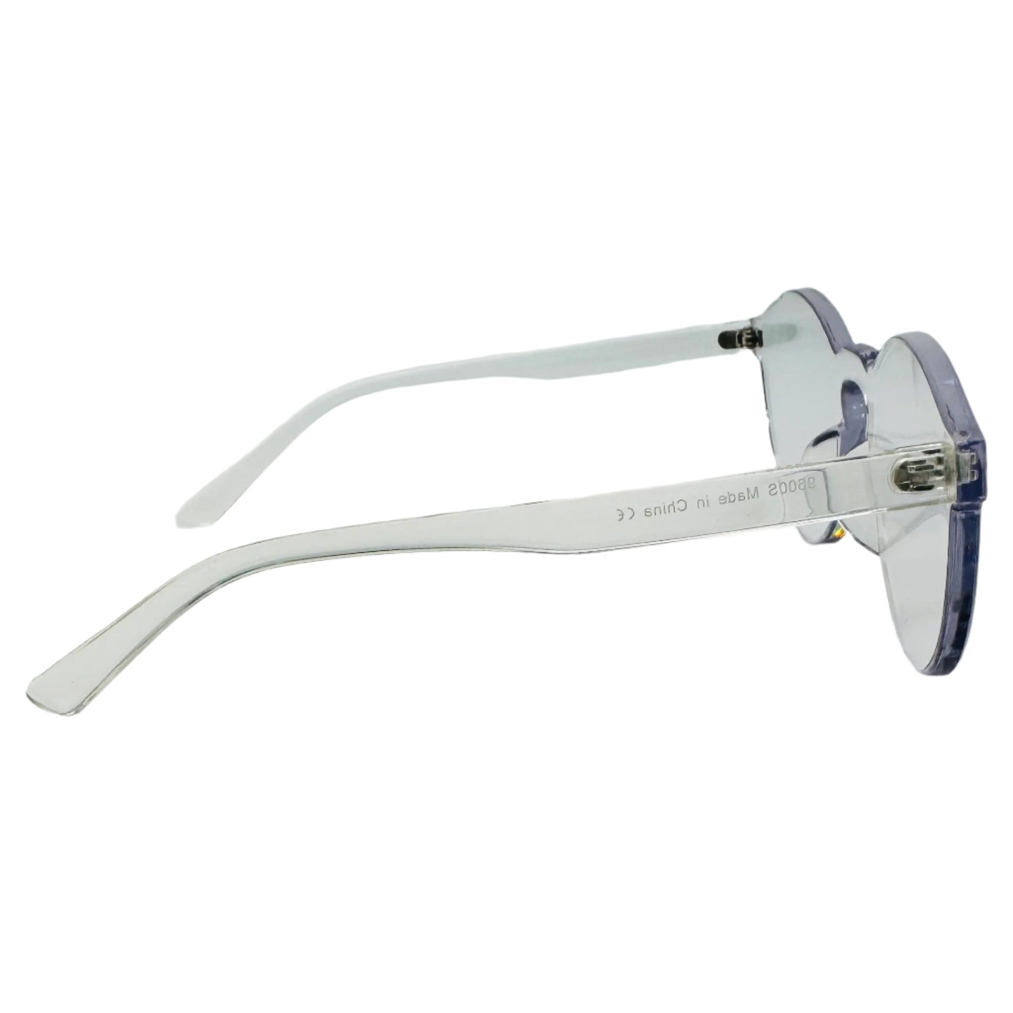 Clear Lens Round Acrylic Sunglasses - Non Prescription