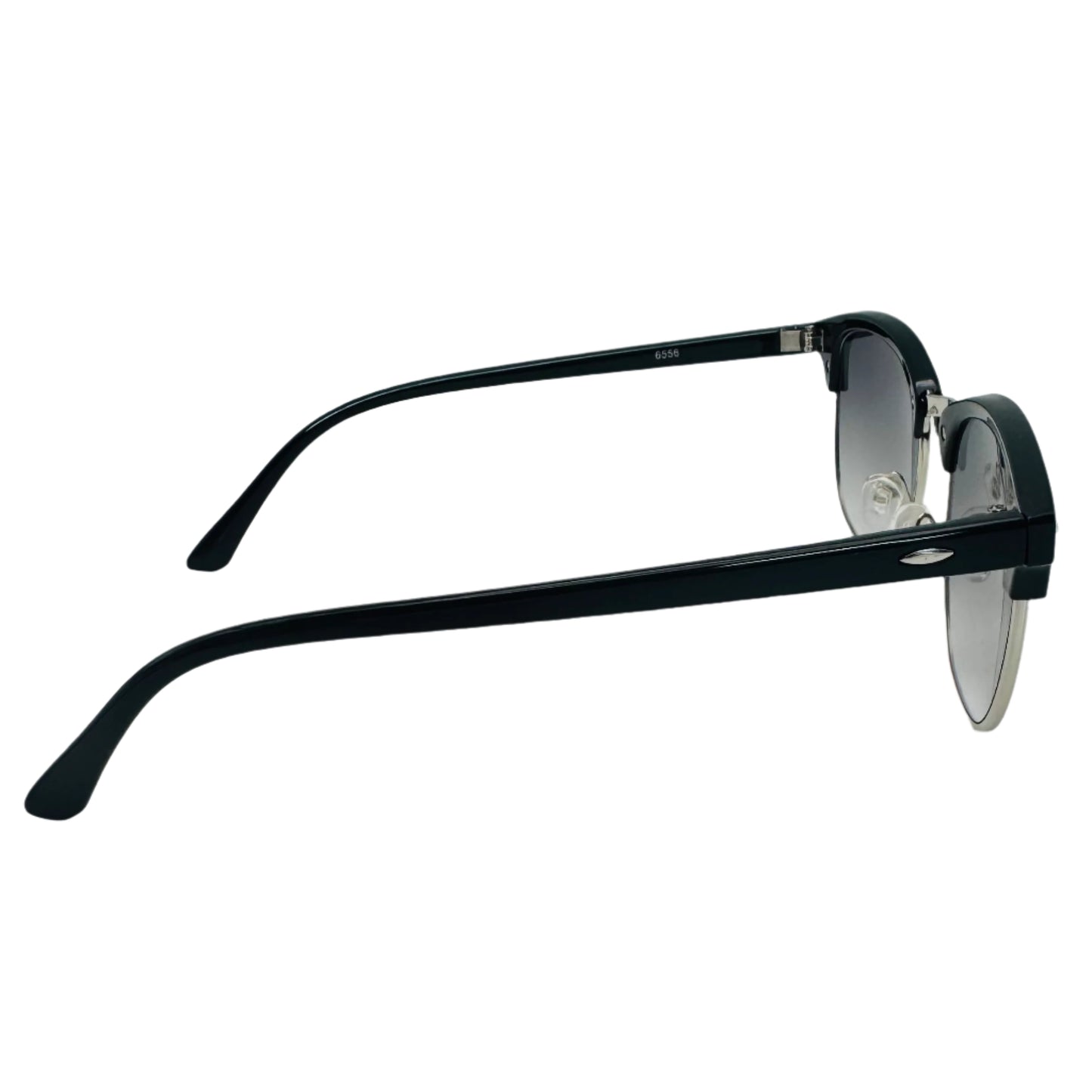 Black Browline Semi-Rimles Sunglasses
